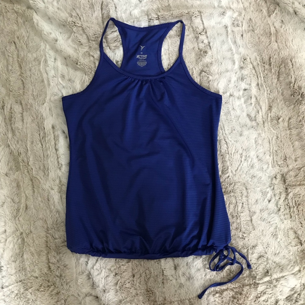 Purple stripped work out yoga tank top